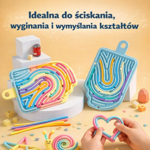Sensoryczne tabliczki + paski do wyginania (10 szt.)✨